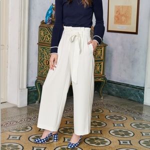 NEW! BODEN PAPERBAG CROP TROUSERS